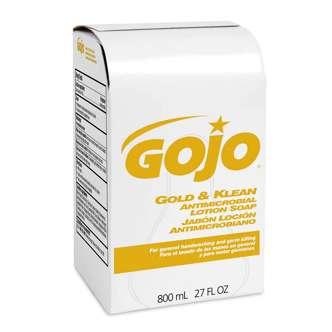 AntiBac Lotion Soap 1000ml - GOJO Lemon Pack of 8 Pouches